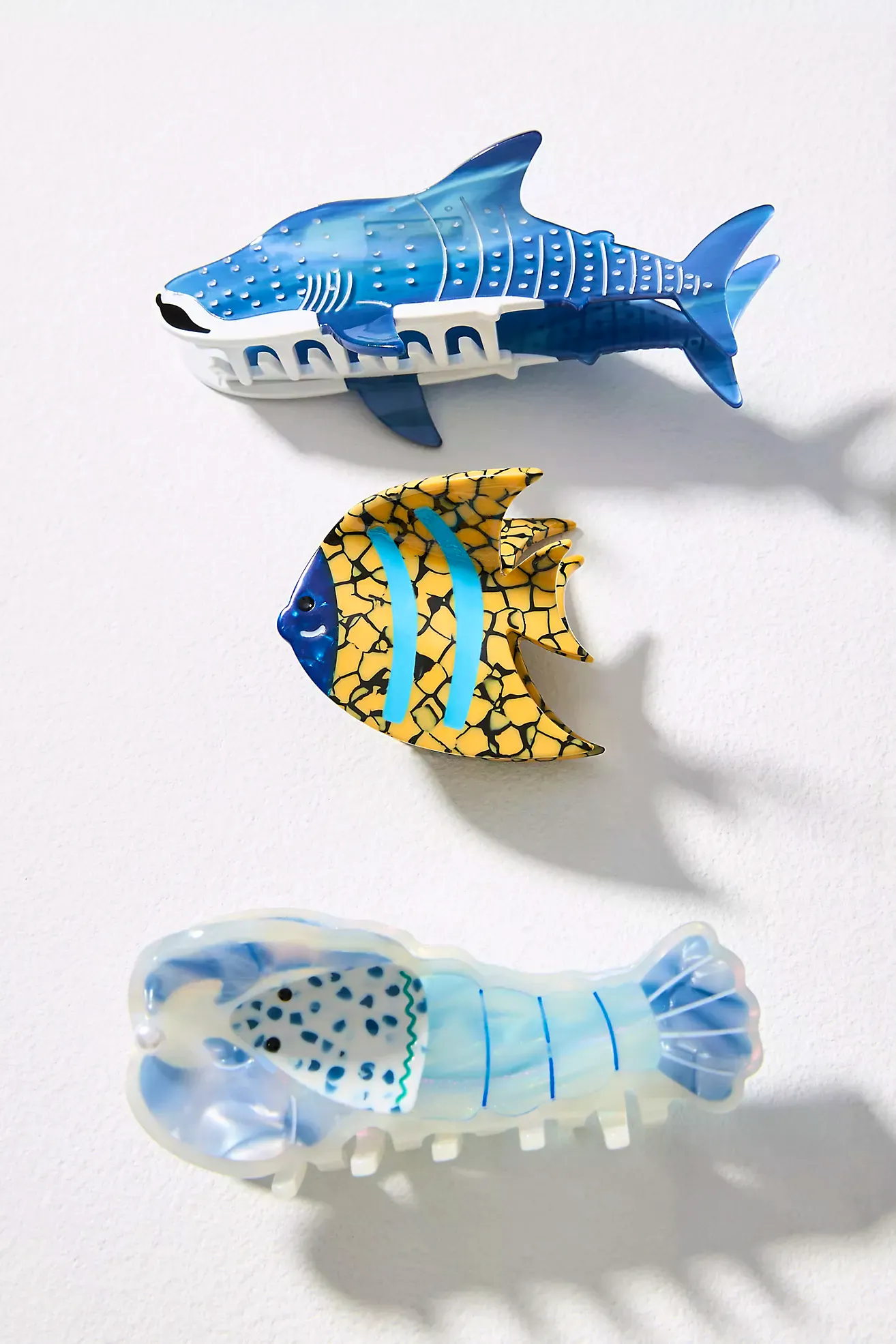 Fish Claw Clips, Set Of 3 £28