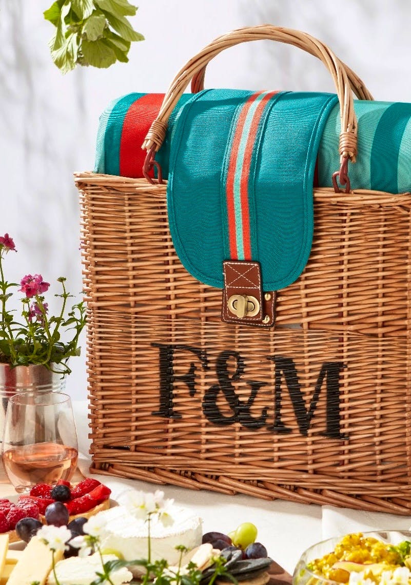 Fortnum & Mason Fortnum’s Hamper Tote with Waterproof Picnic Blanket, £155