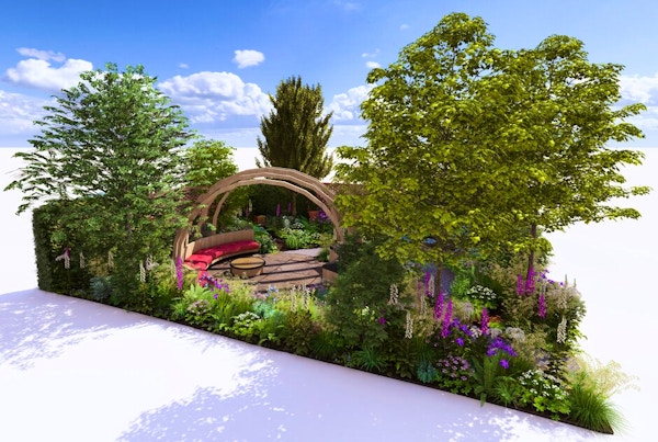 Web Use-The London Square Chelsea Pensioners Garden, Designed By Dave Green