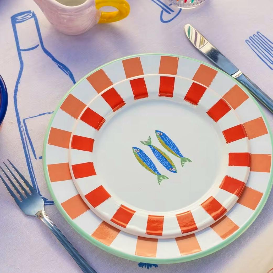 John Lewis Talking Tables, Bon Appetit Fish Plate, £12