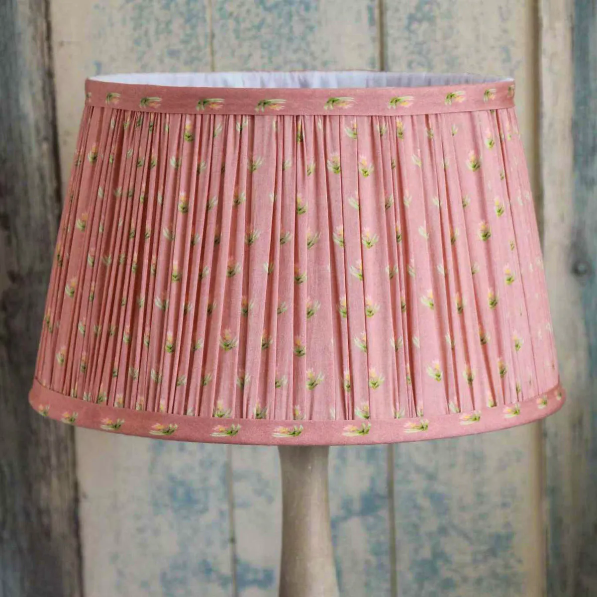 Closet & Botts Pleated Floral Lampshade – Terracotta, £38.99
