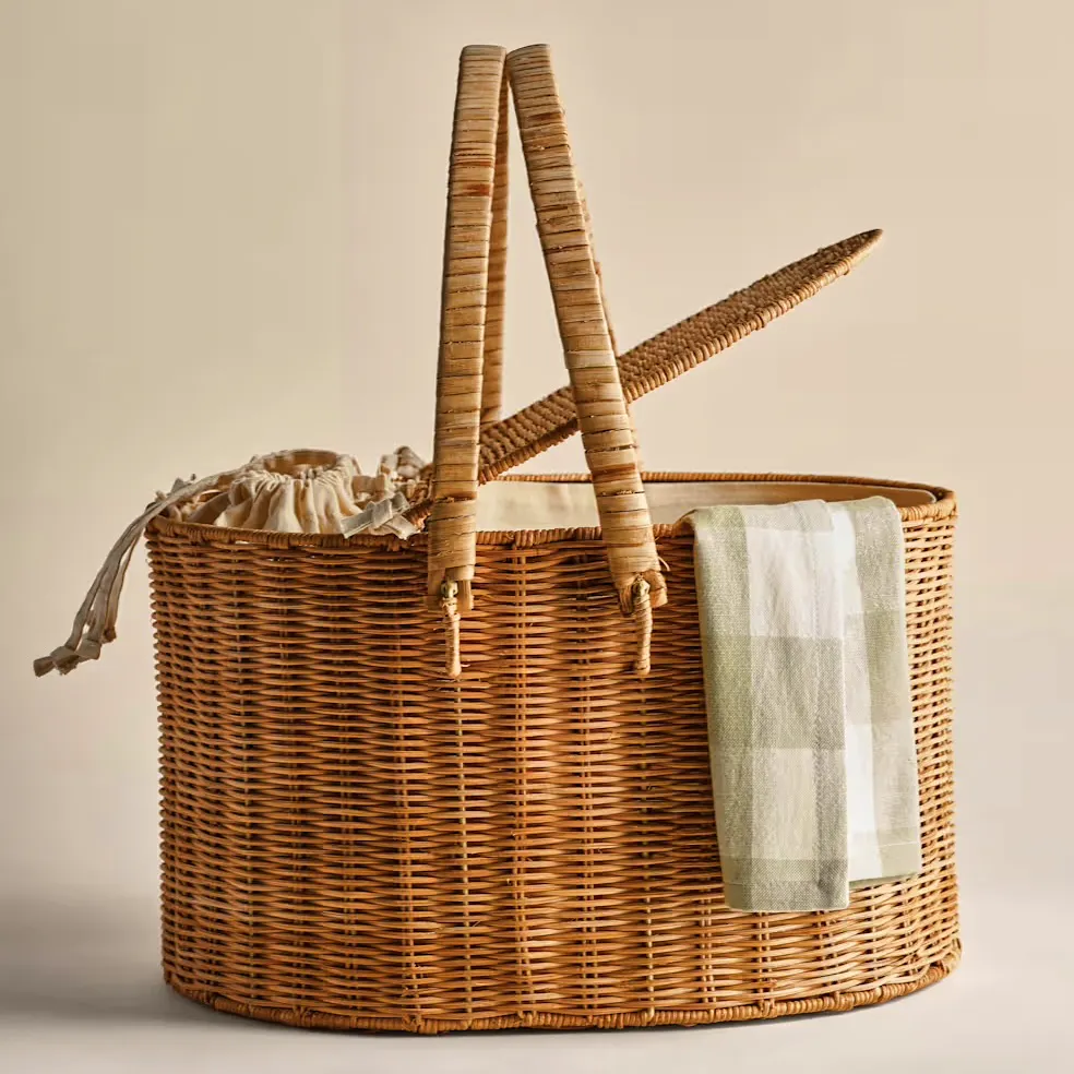 M&S Home Picnic Hamper with Bottle Holders, £40