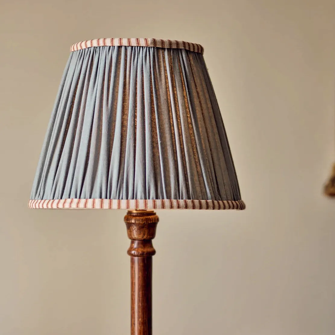 Rowen & Wren Bonnie Cotton Lampshade, Large, Soft Blue, £48