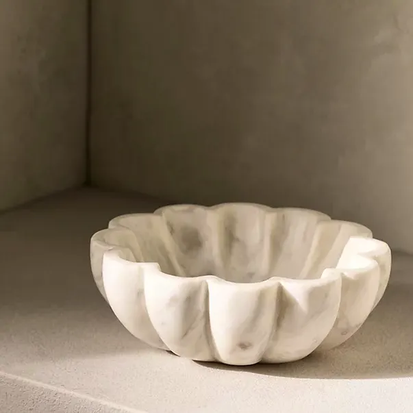 The White Company Larton Scalloped Marble Bowl, £45