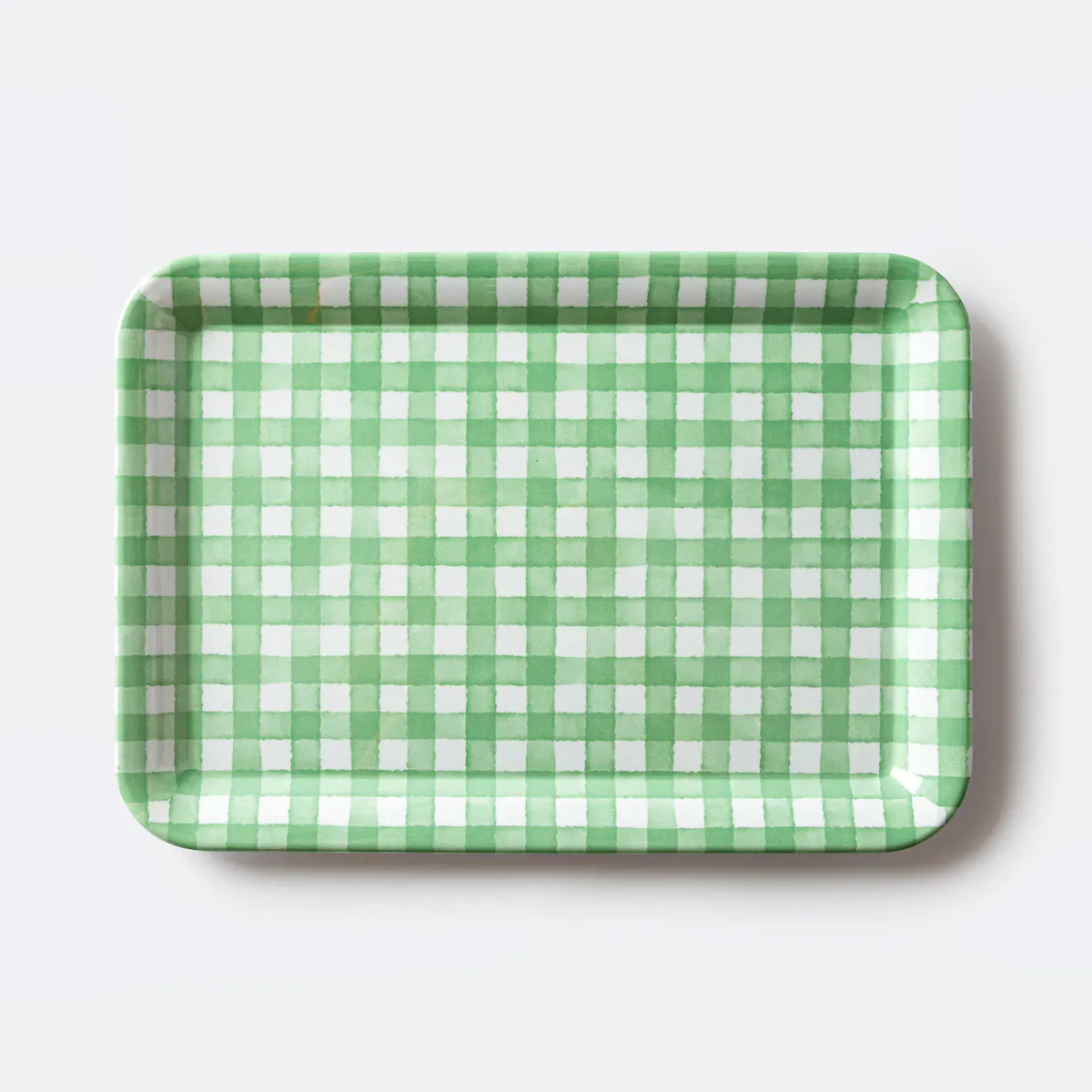 Gingham Print Rectangular Tray, Acelie £22.99