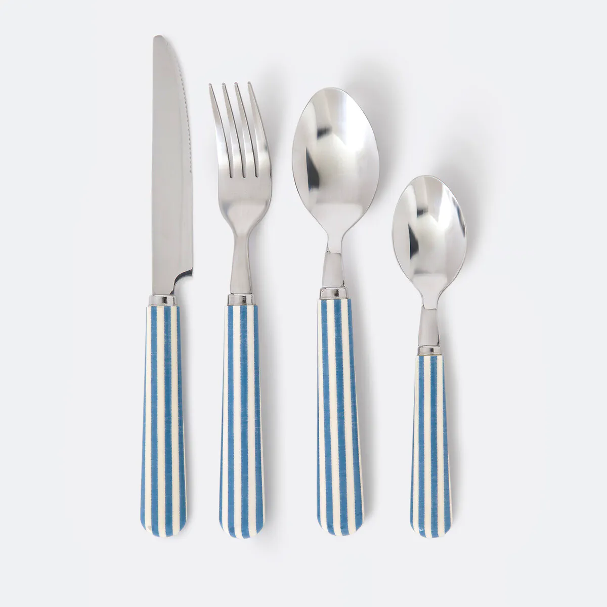 Leela 16-Piece Cutlery Set with Striped Handles £39.99