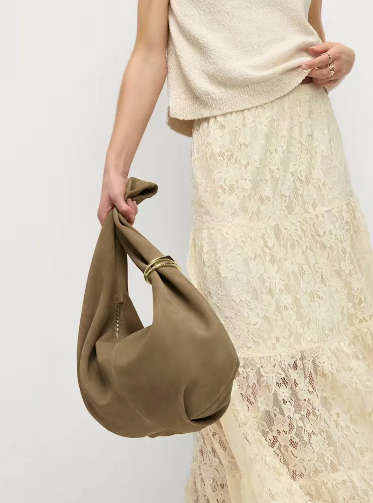 M&S Suede Shoulder Bag, £99