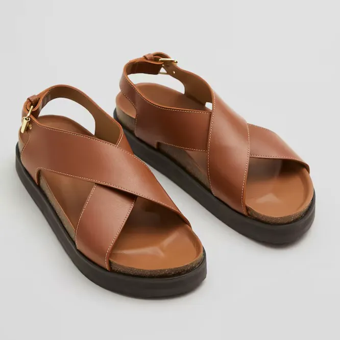 & Other Stories Criss-Cross Leather Sandals, £115