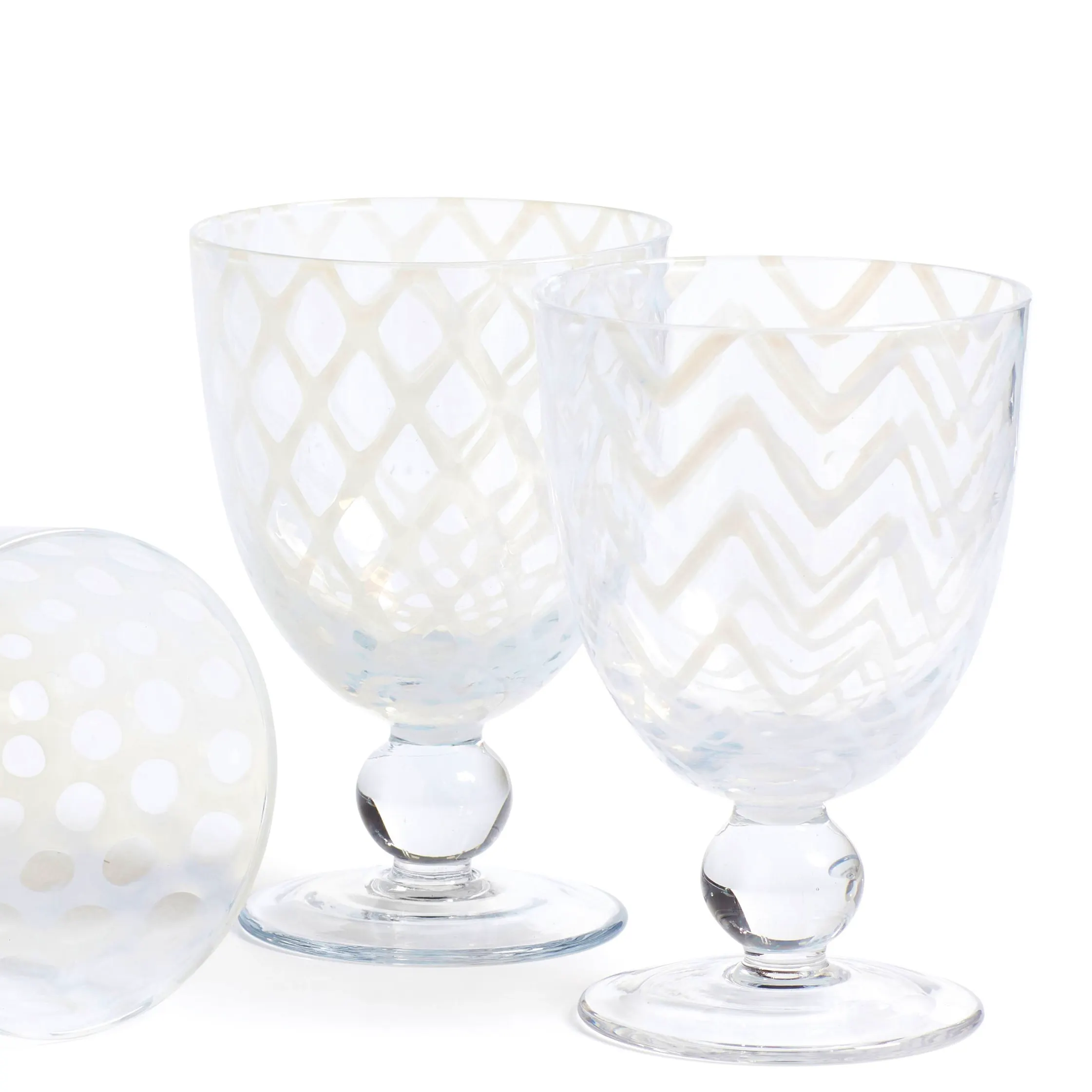 OKA Pulcinella Small Wine Glasses - Set of Six, £95