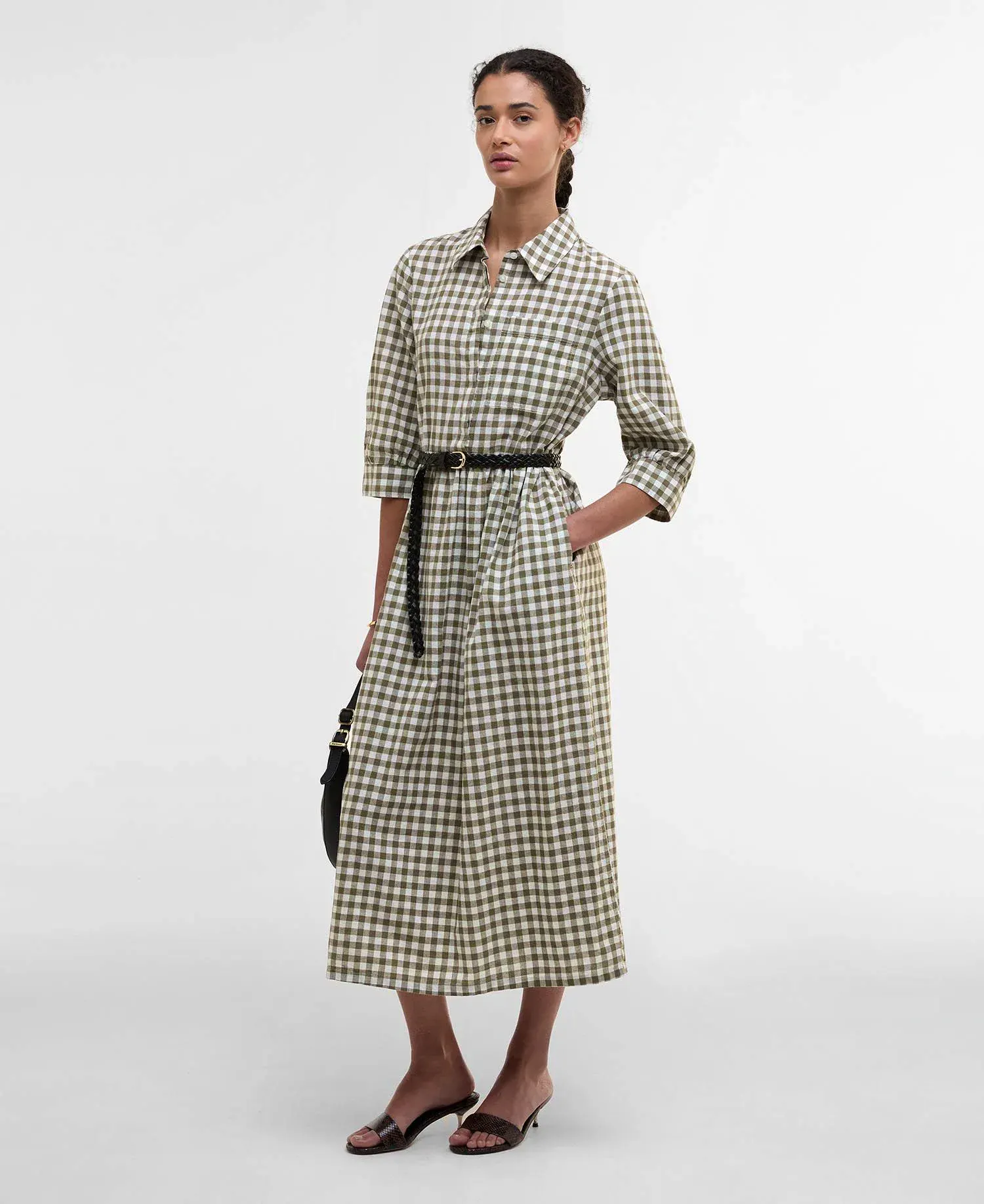 Adele Gingham Midi Dress £129
