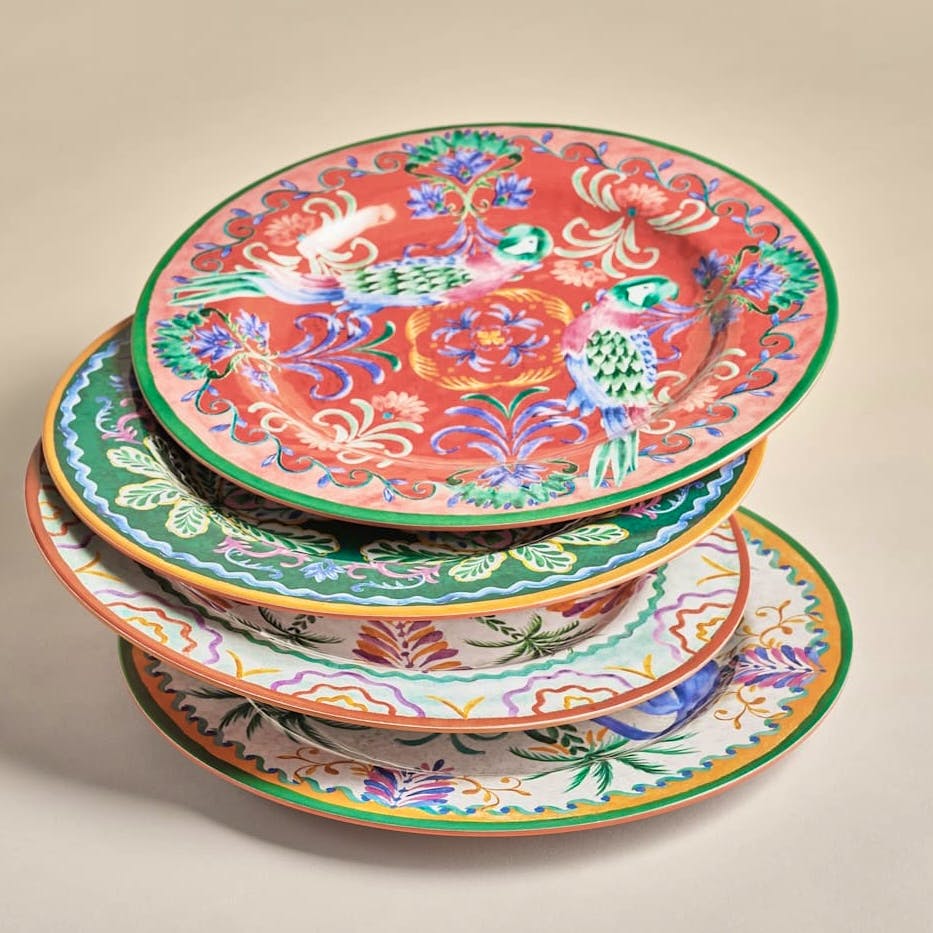 Marks & Spencer Set Of 4 Boho Picnic Dinner Plates, £15