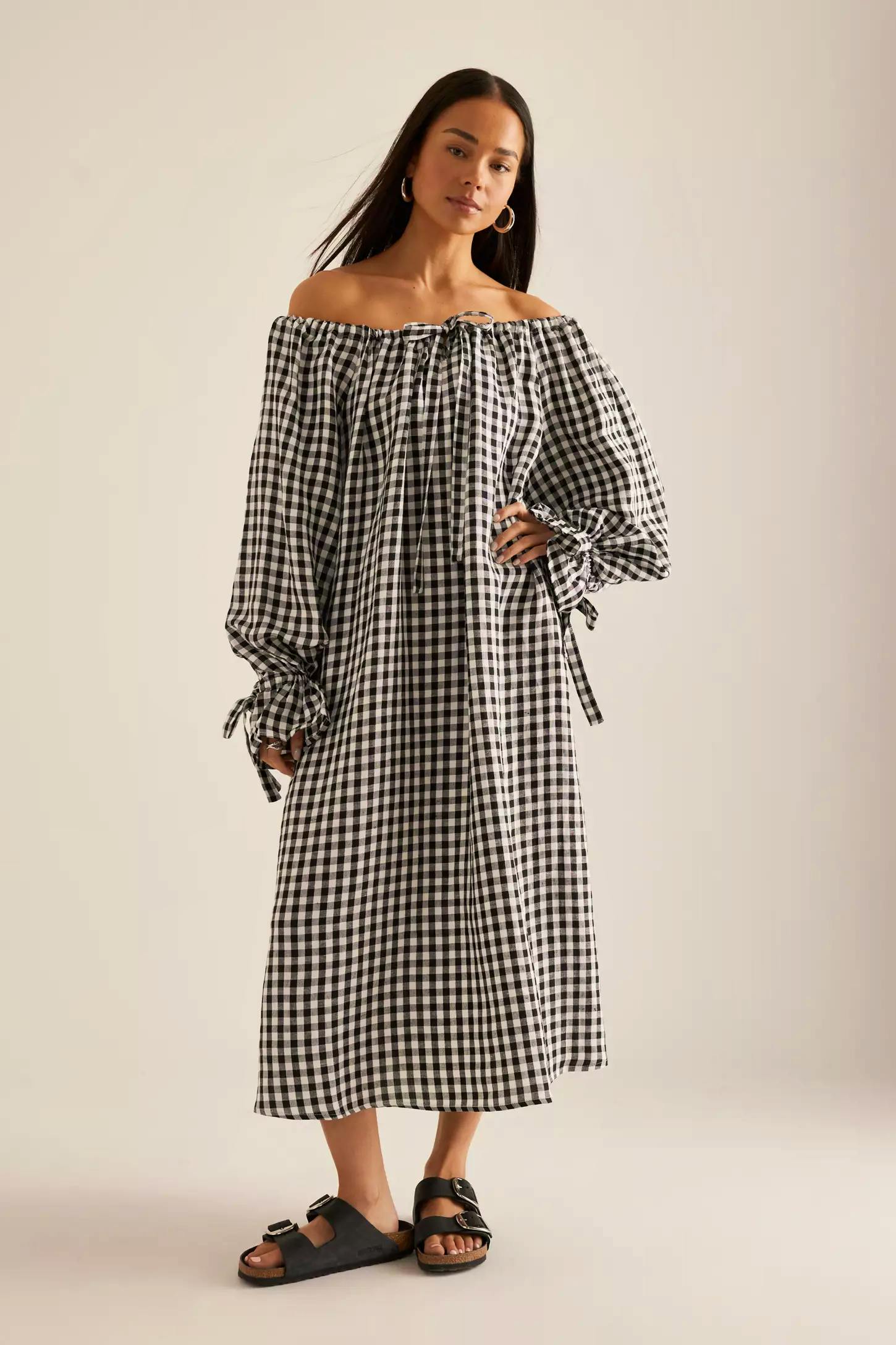 Sleeper Sleeper Cha-Cha Linen Midi Dress, £306