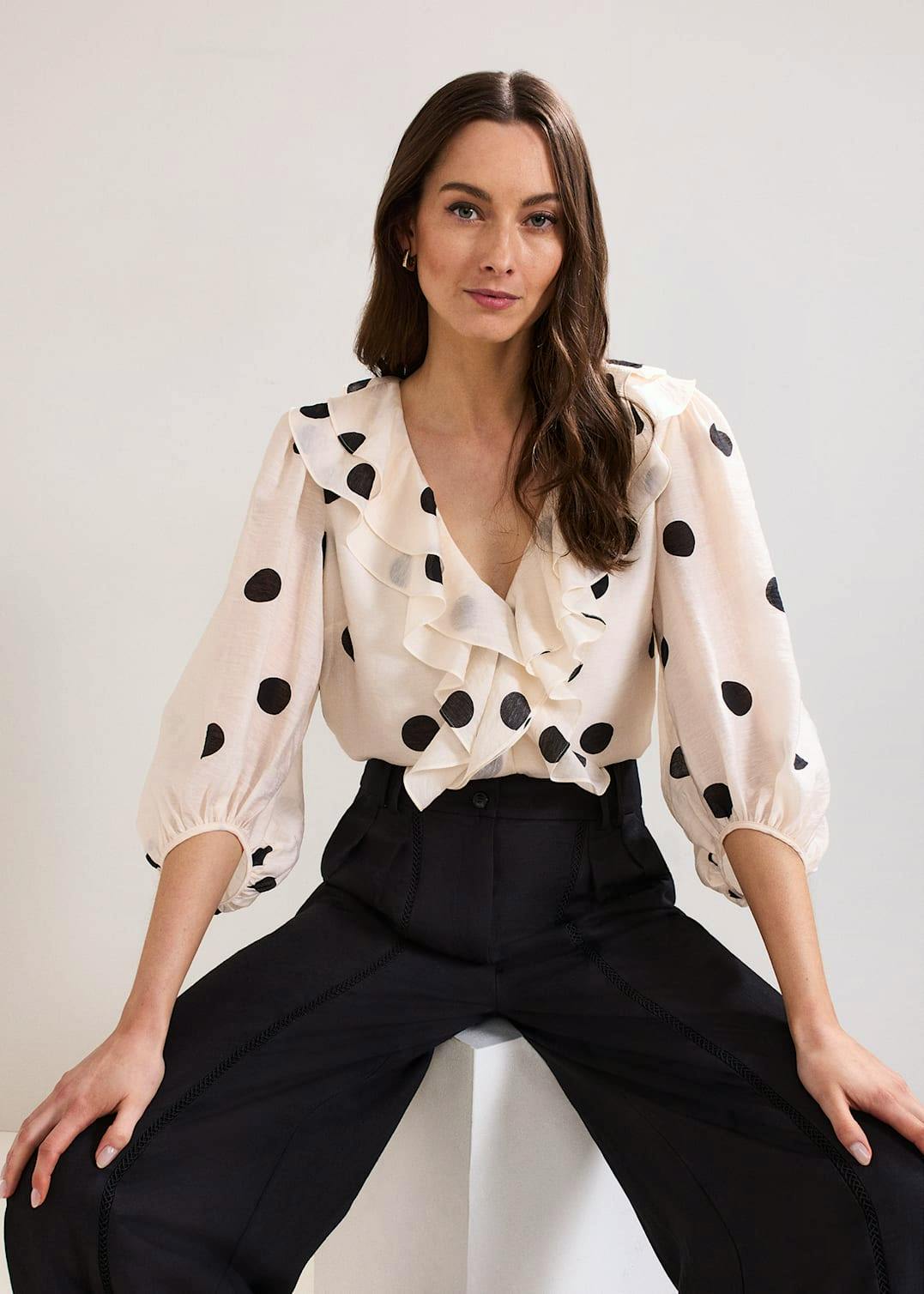 Phase Eight Jaqlyn Spot Blouse, £89