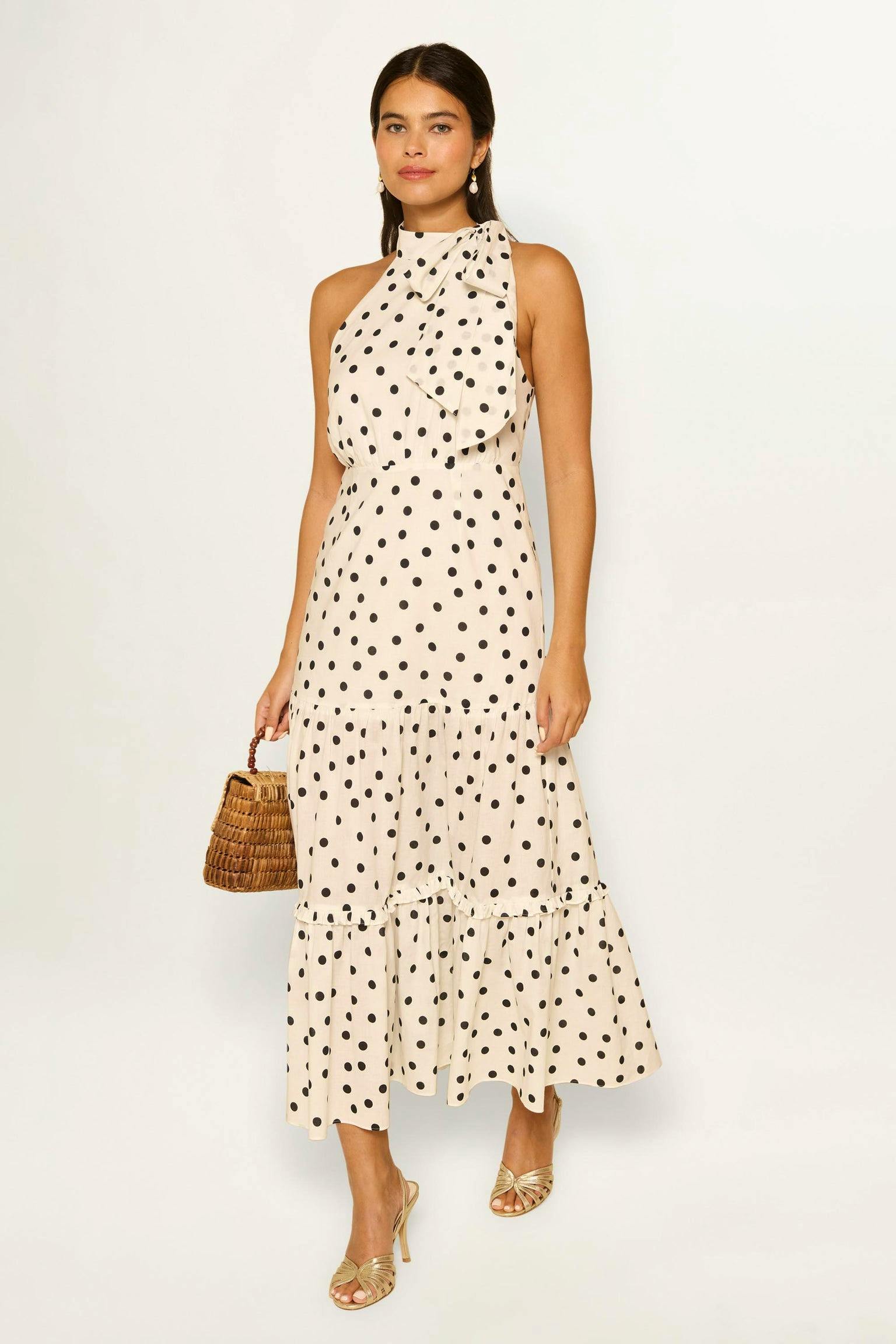 Rixo Eleanor Cotton Midi Dress, £275