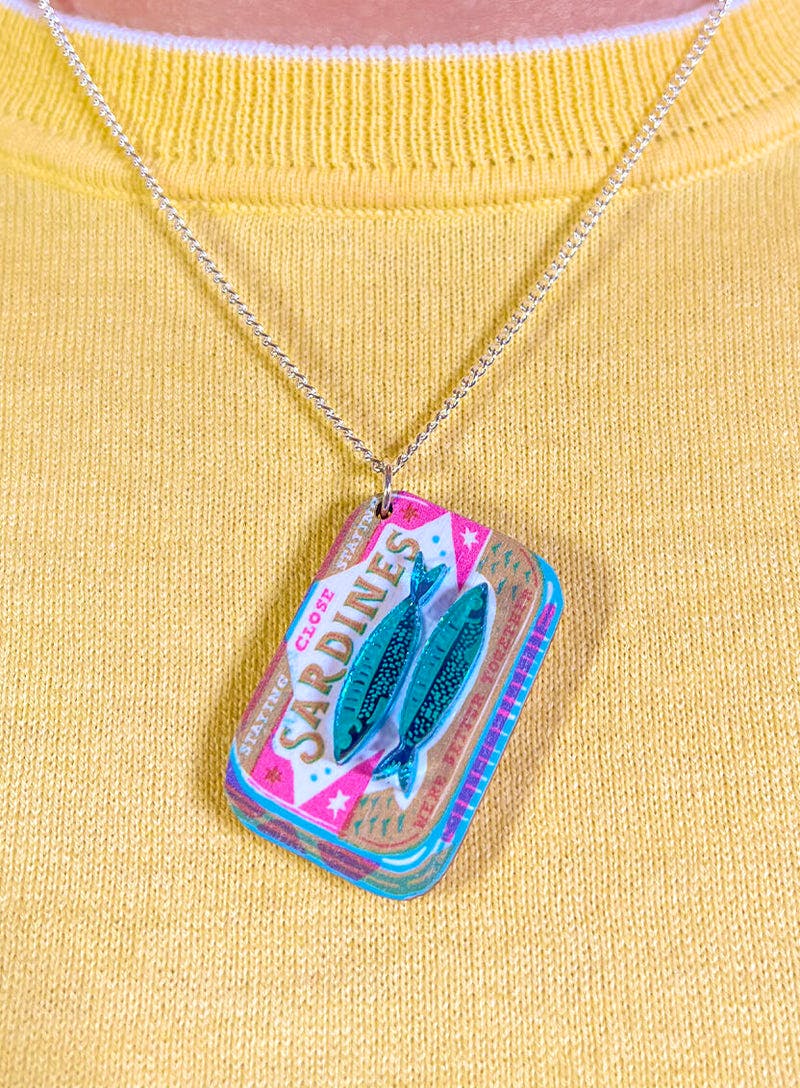 Tatty Devine Sardine Tin Pendant, £50