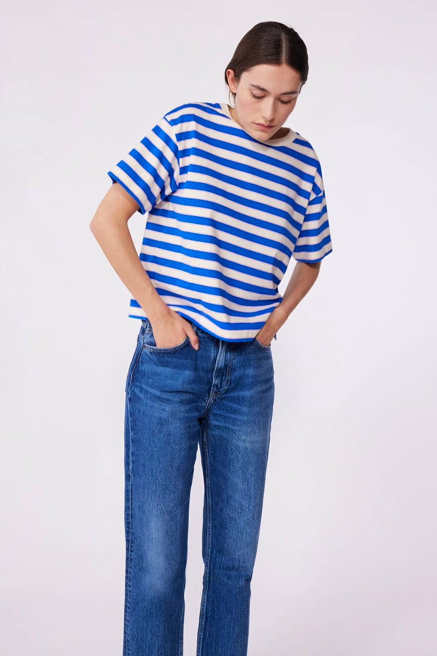 Petit Bateau The Boxy Stripy Cotton T-Shirt For Women, £54