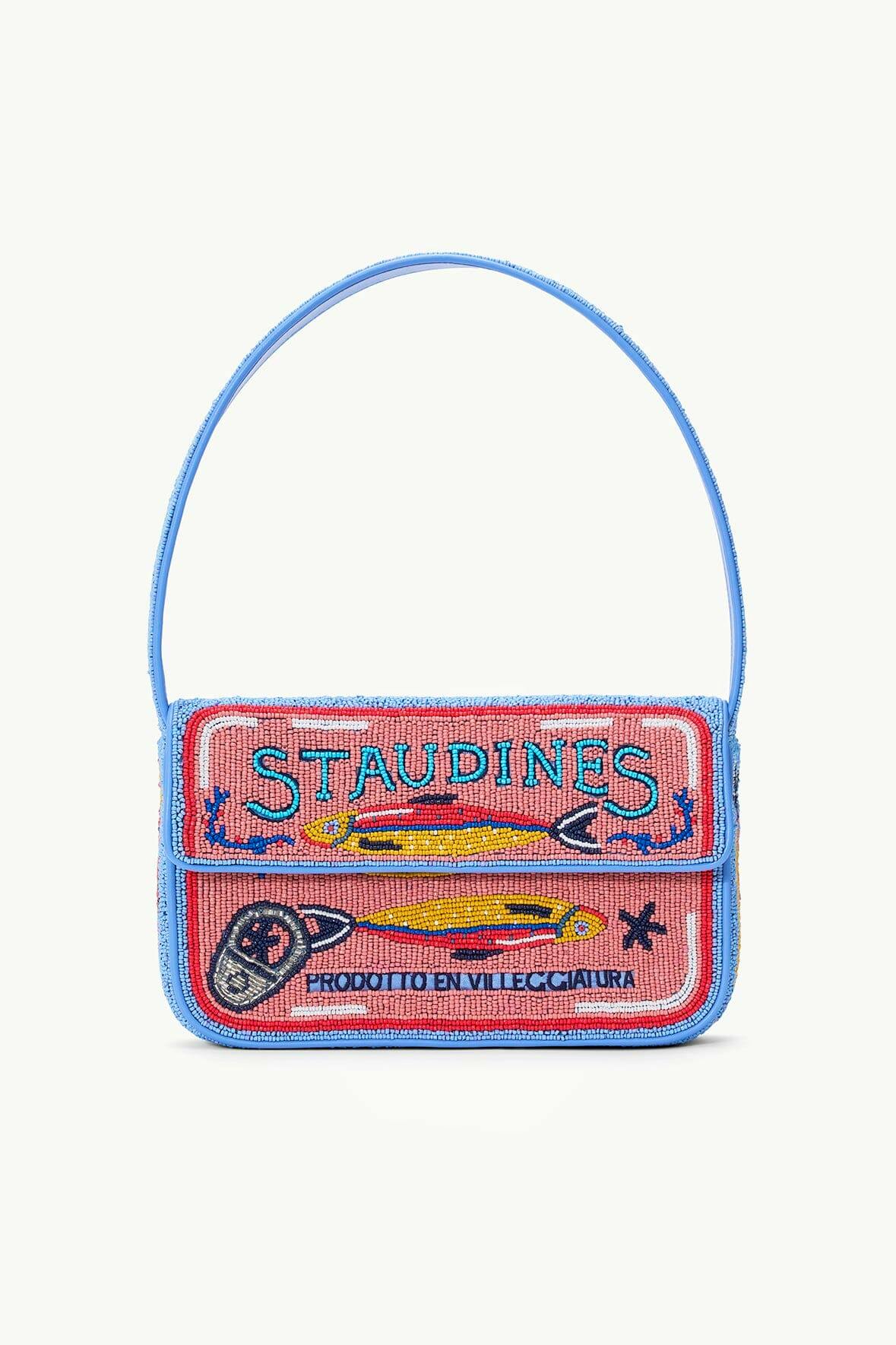 Staud Tommy Beaded Bag Staudines Pink, £260