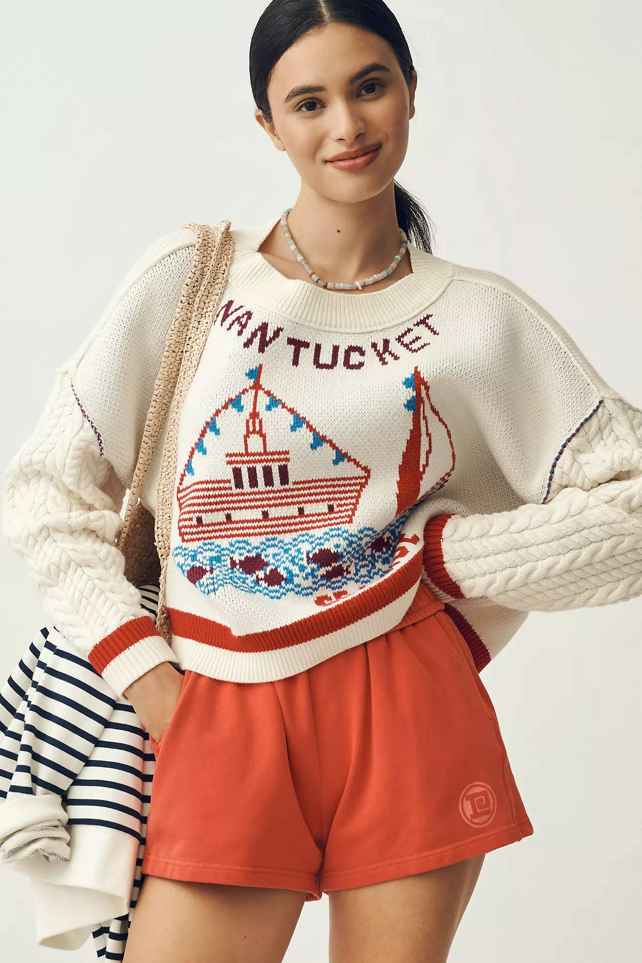 Anthropologie Maeve Graphic Cable-Knit Jumper, £130