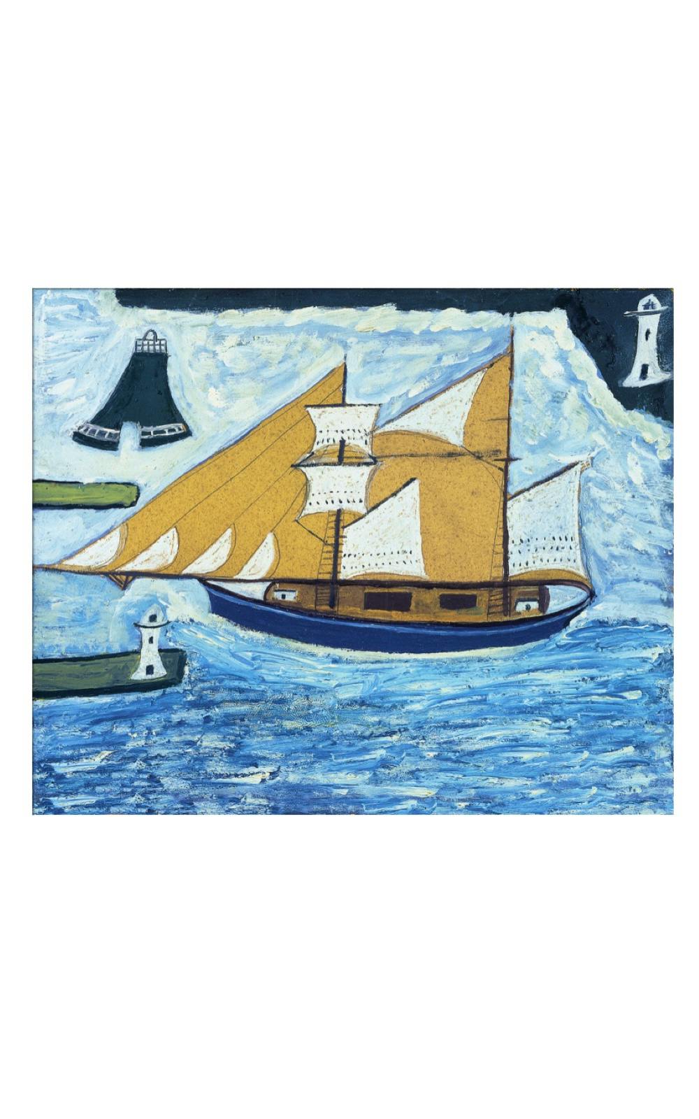 King & McGaw The Blue Ship, c.1934, by Alfred Wallis, from £55