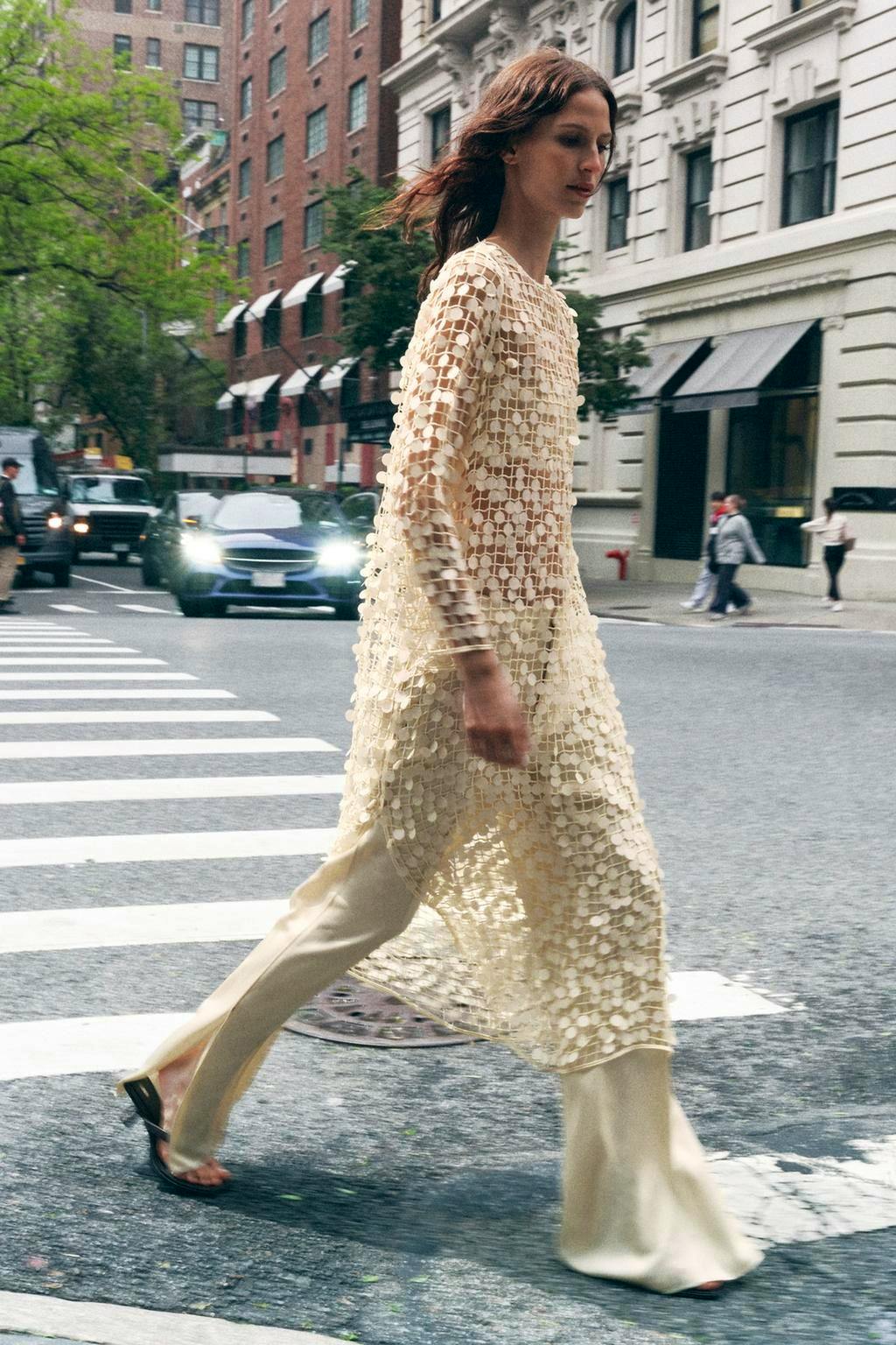 ZARA Long Sequinned Dress, £59.99