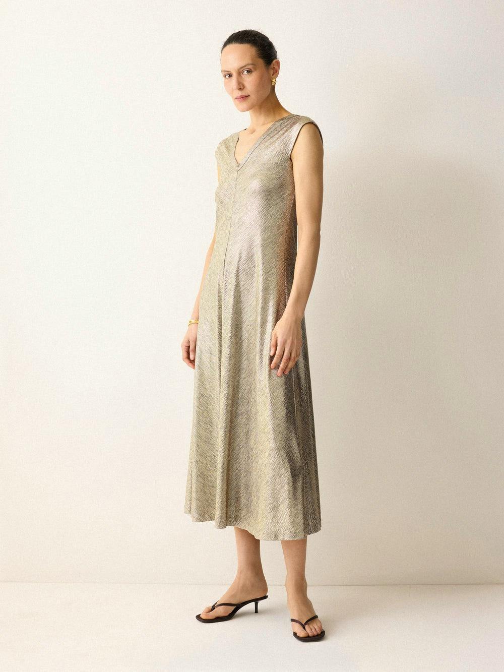 Jigsaw Metallic Jersey Maxi Dress, £175