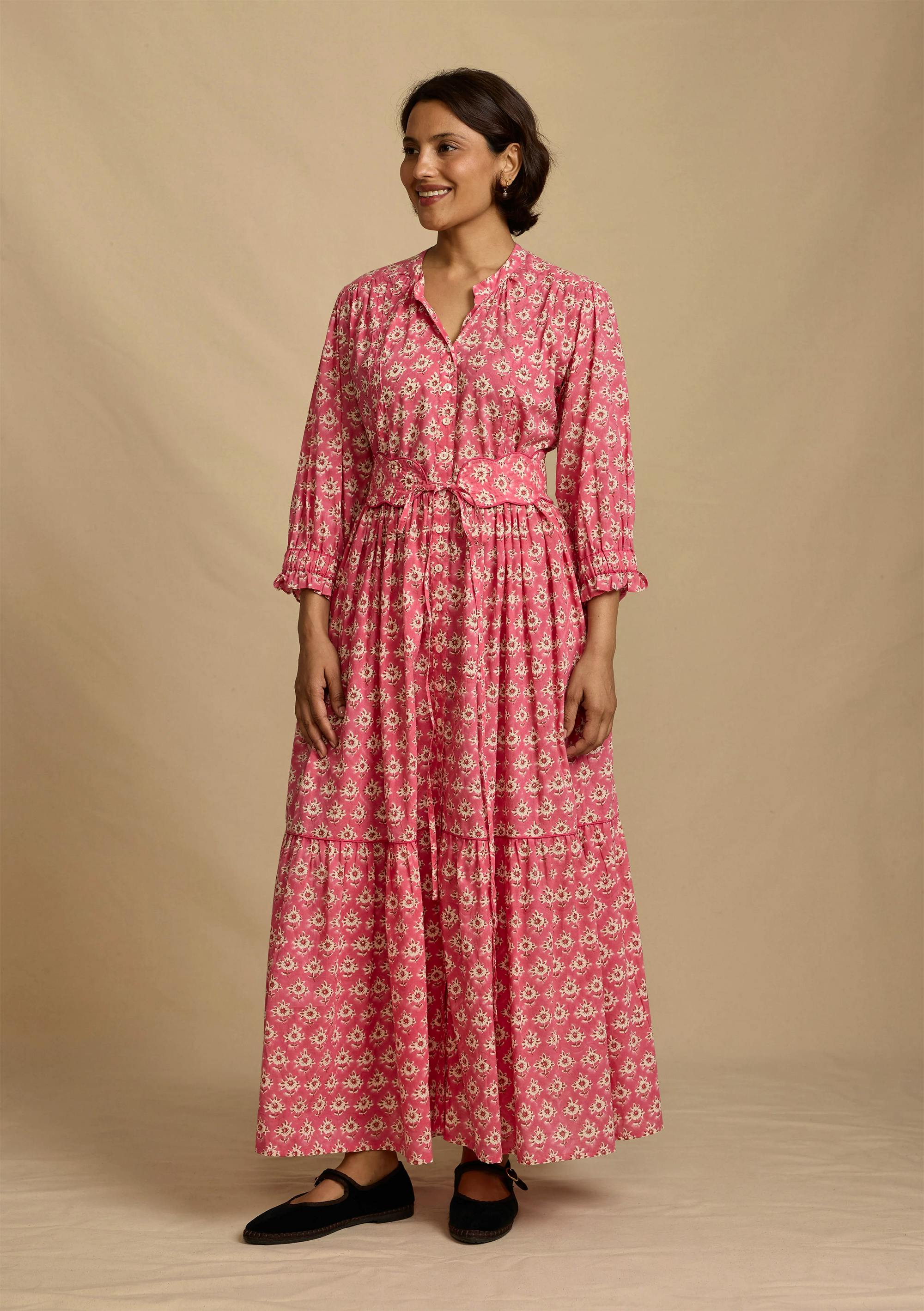 Daydress Colette Dress In Rose China Tea, £265