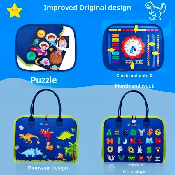 Toddler Travel Toys Montessori Busy Board For Children