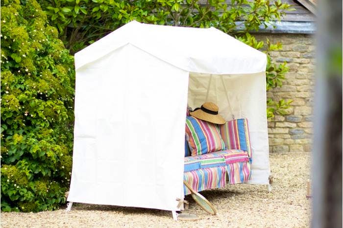Wilverley Oatmeal & Candy Stripe Idler Garden Swing Seat, £2395