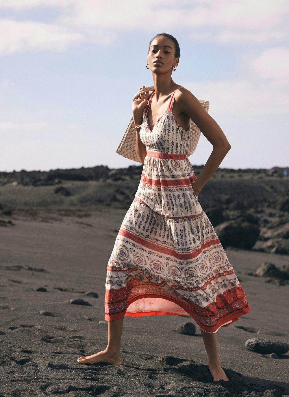 Mint Velvet Red Floral Print Maxi Dress, £140