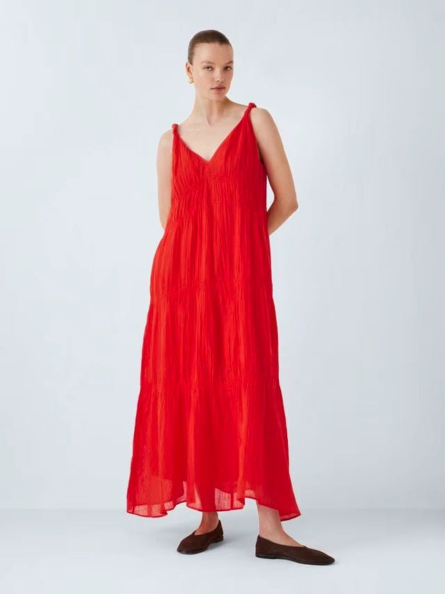 John Lewis Ramie Smocked Maxi Dress, £120