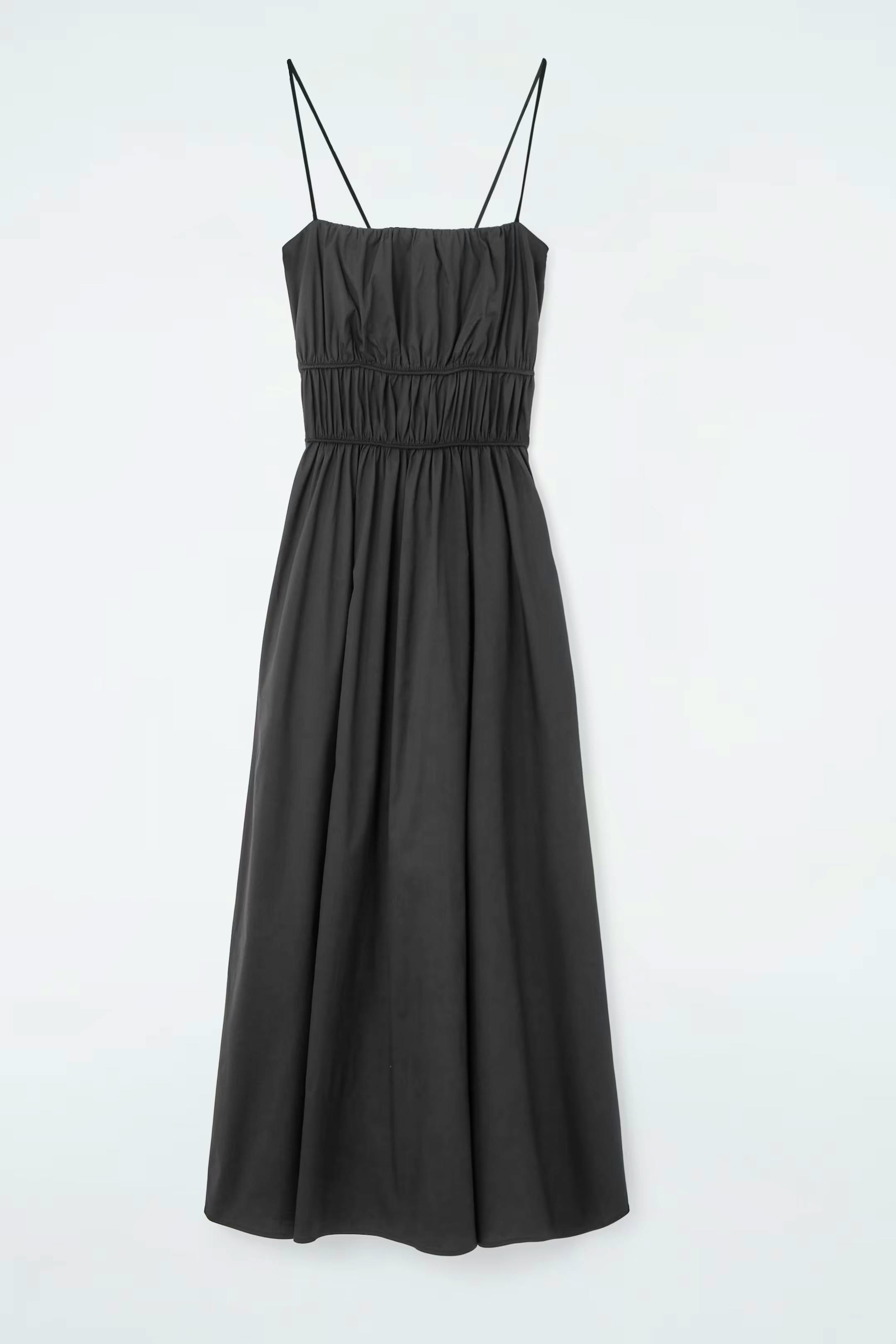 COS Gathered Cotton Midi Dress, £95