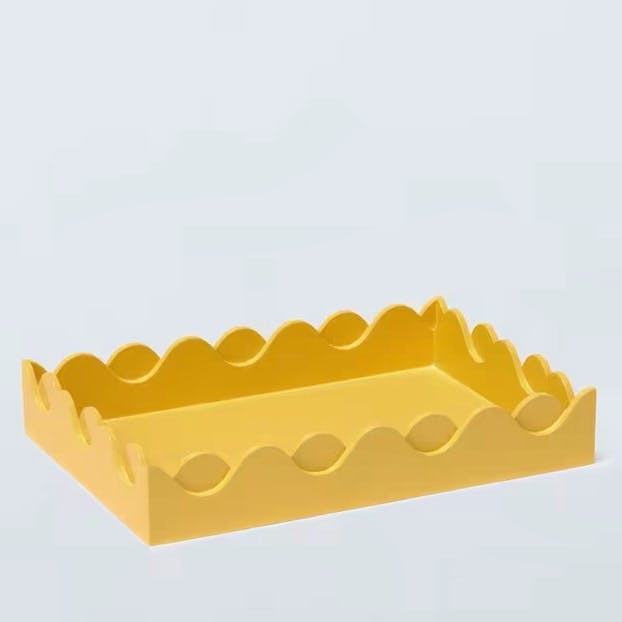 John Lewis Scalloped Bubble Lacquer Tray, £12