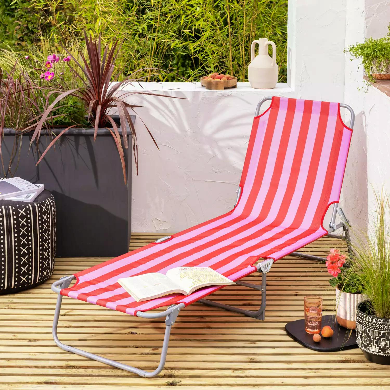 Habitat Folding Metal Sun Lounger, £35