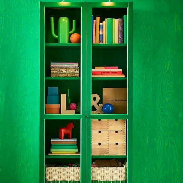 IKEA BILLY Bookcase With Glass-Doors, £165