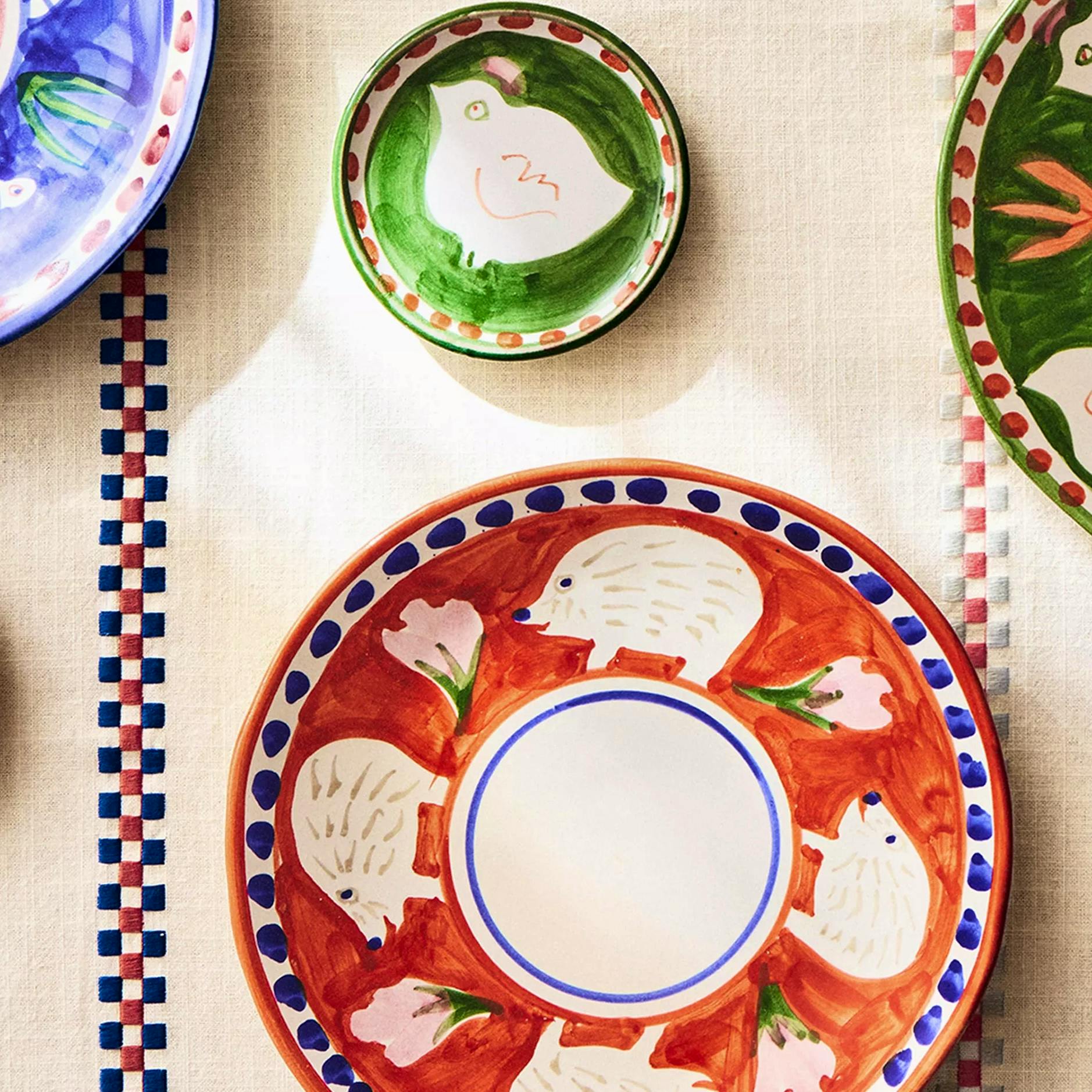 Zara Painted Ceramic Dinner Set, £19.99 – £27.99