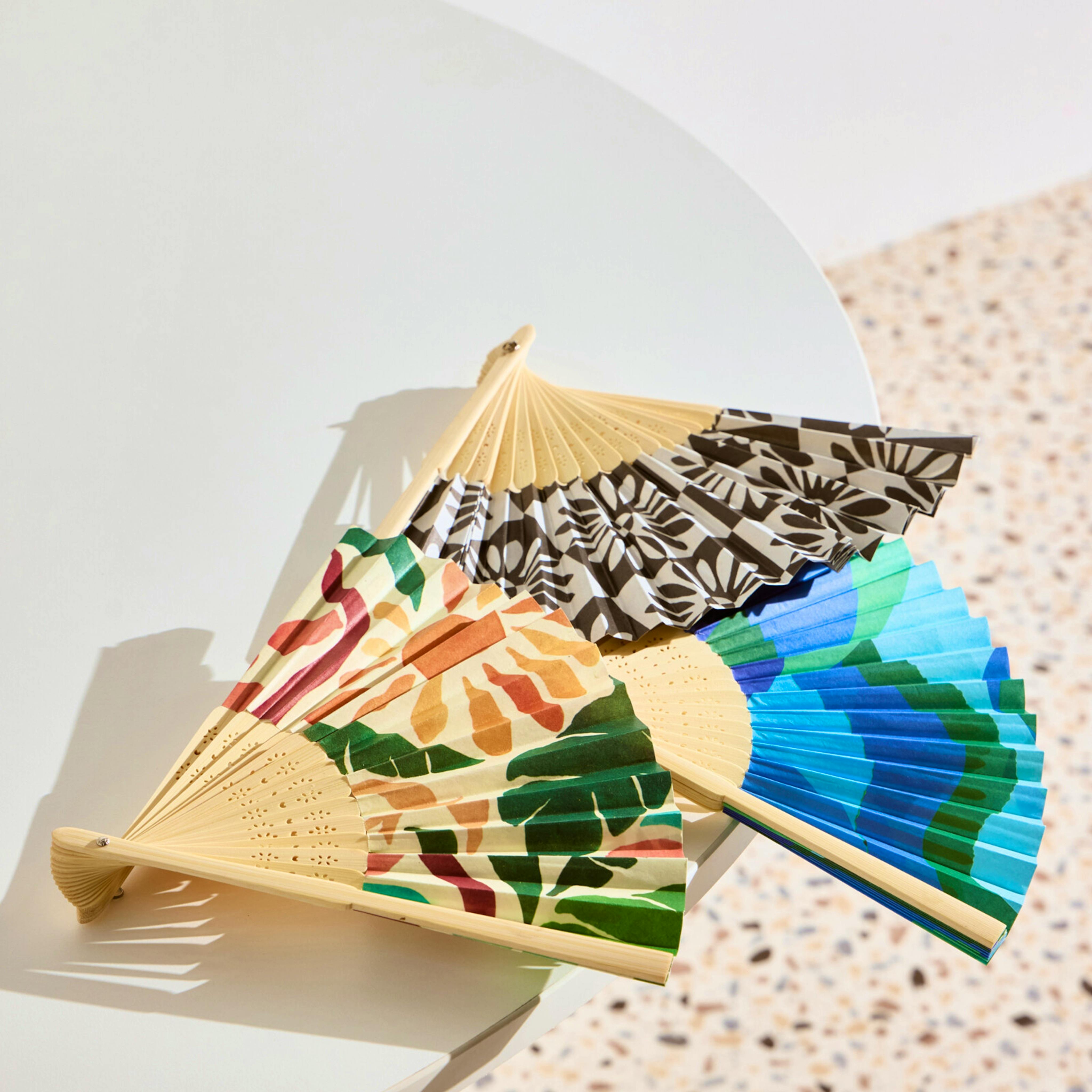 Oliver Bonas Printed Hand Held Fan, £8.50