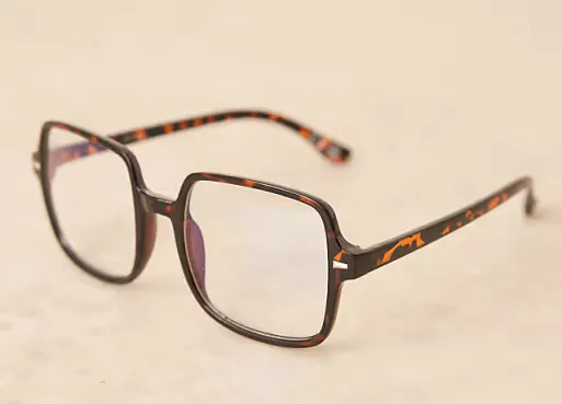 ASOS Jeepers Peepers large square blue light glasses in tortoiseshell £25