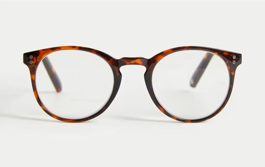 M&S Round Reading Glasses (Brown Mix), £10