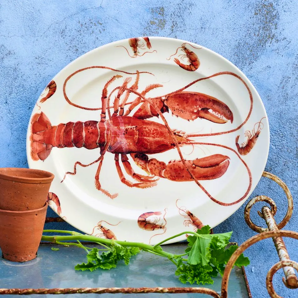 Emma Bridgewater Shellfish Lobster Large Oval Platter, £135
