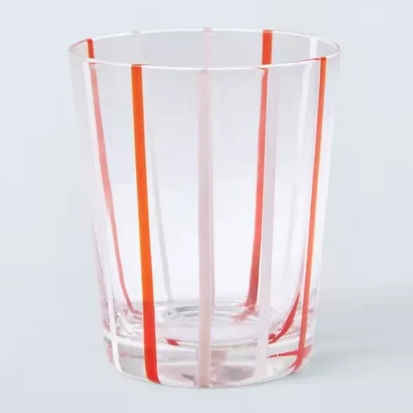 John Lewis Candy Stripe Glass Tumbler, £5
