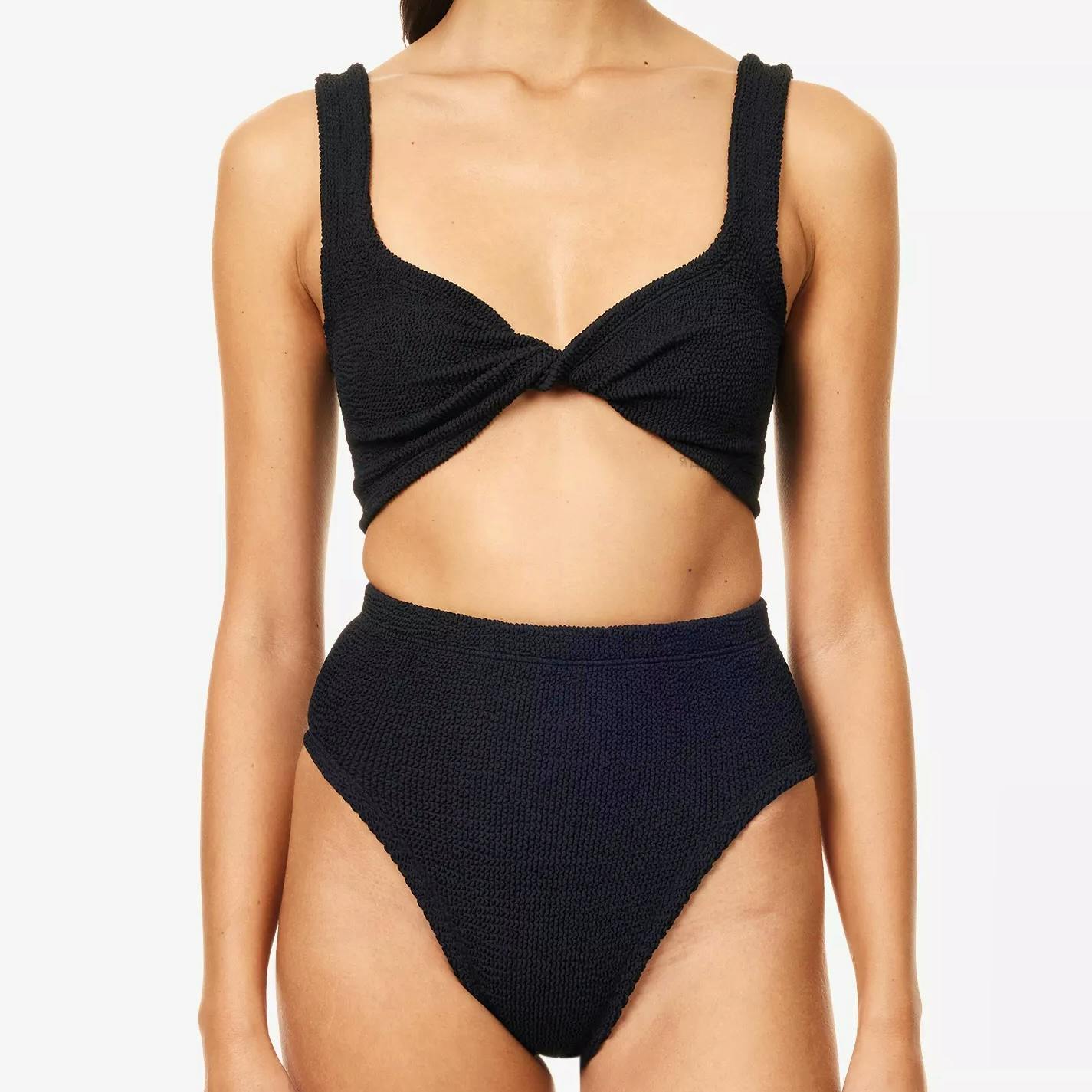 Hunza G Jamie Twist Seersucker Bikini Set, £195