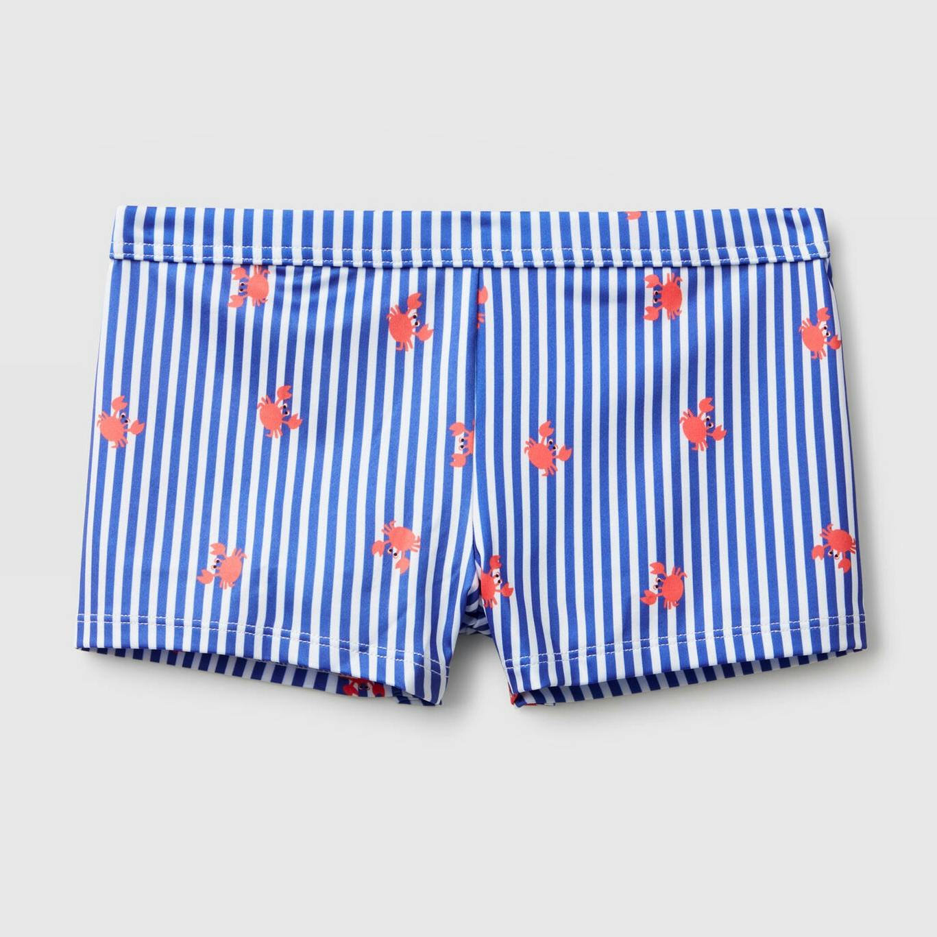 Benetton Striped Swim Trunks With Crabs, £15.95