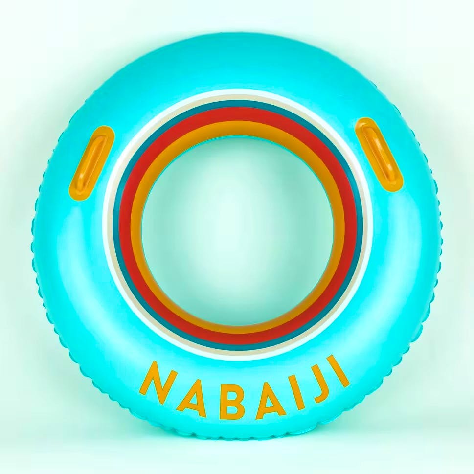 Nabaiji Large 92 Cm Inflatable Printed Pool Ring, £9.99