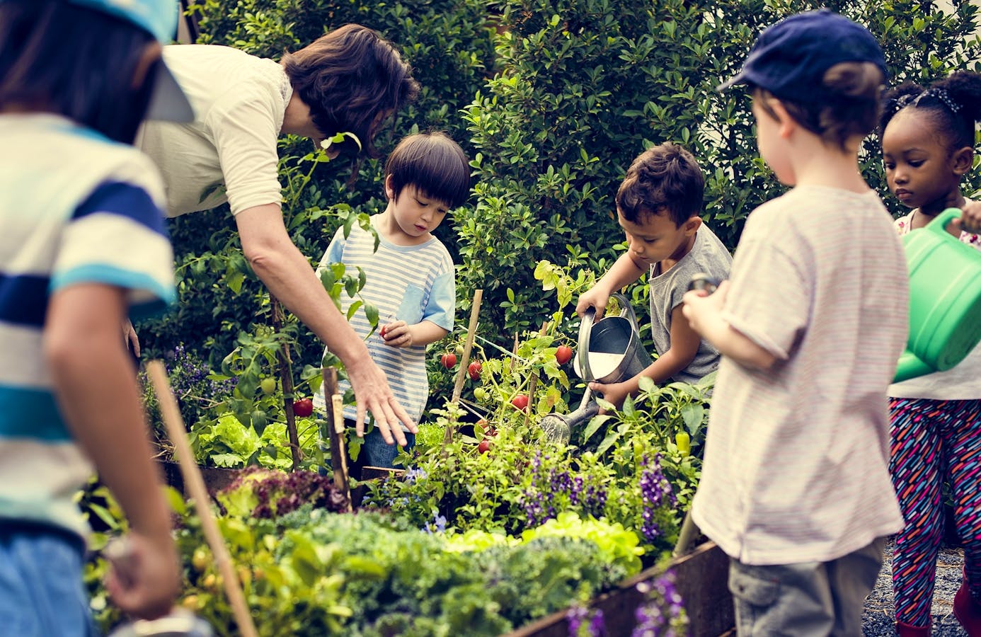 Bigstock-Teacher-and-kids-school-learni-183796396