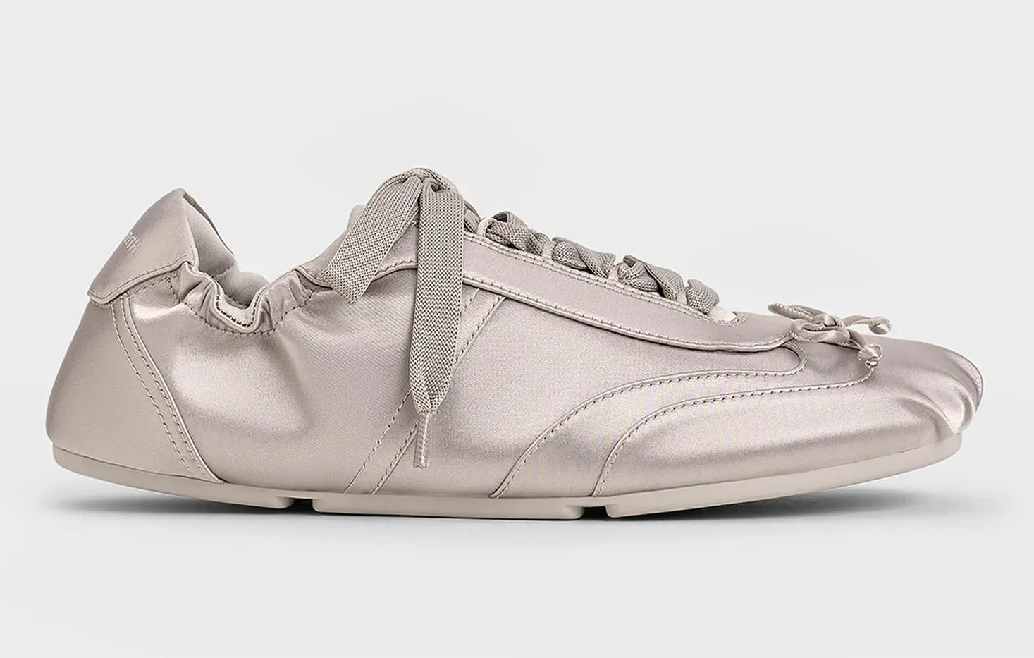 Charles Keith Cece Satin Ruched Bow Sneakers, £75