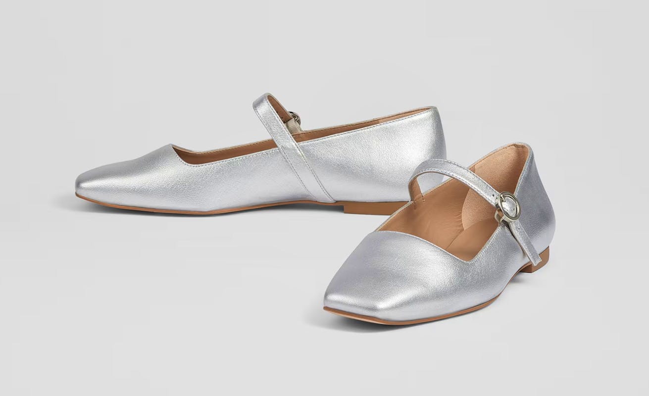 Mary Jane Shoes M And S Lk Bennett Silver