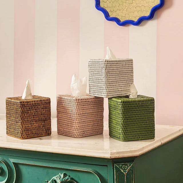 Casa By Josephine Jenno Rattan Tissue Box Cover, £28