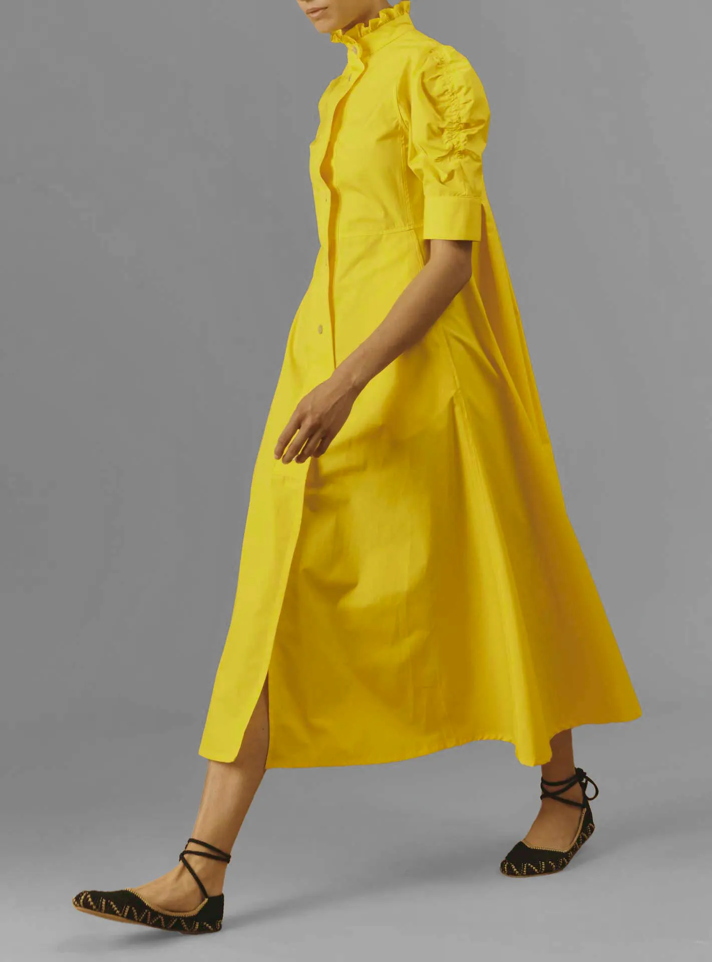 Thierry Colson Venetia Dress - Plain Poplin, £827