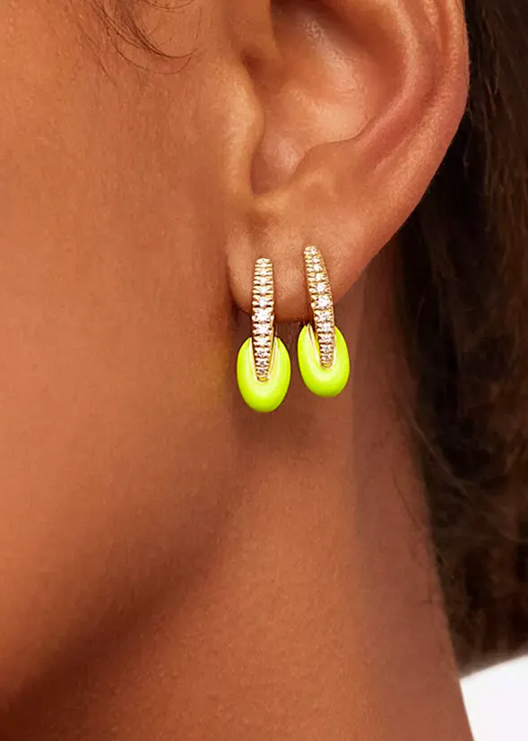 Melissa Kaye Ada 18ct Yellow-Gold And 0.25ct Brilliant-Cut Diamond Earrings, £1,300 (Was £2,825)