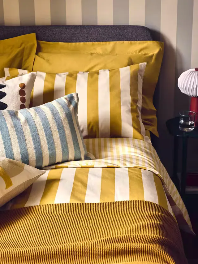 John Lewis ANYDAY John Lewis Block Stripe Reversible Pure Cotton Duvet Cover Set, £30 - £60
